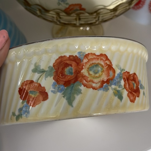 Vintage Other - Vintage Halls Superior USA Kitchen Orange Poppy - 1.25 QT Soufflé Baker